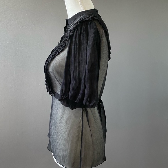 BCBG Maxazria black share blouse - Picture 3 of 6